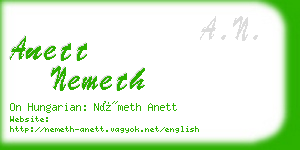 anett nemeth business card
